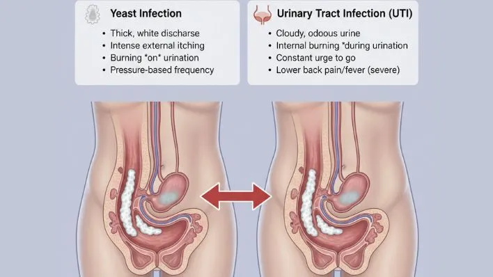 Yeast Infection Cause Frequent Urination infographic